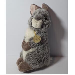 Miyoni Aurora Dutch Bunny Rabbit Gray White 10" Plush Stuffed Animal Easter